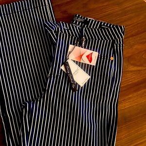 Judy blue boot cut blue and white striped